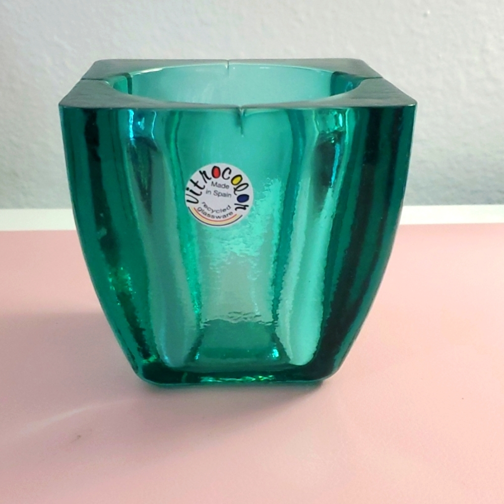 Vitrocolor Made in Spain Glass Candle Holder